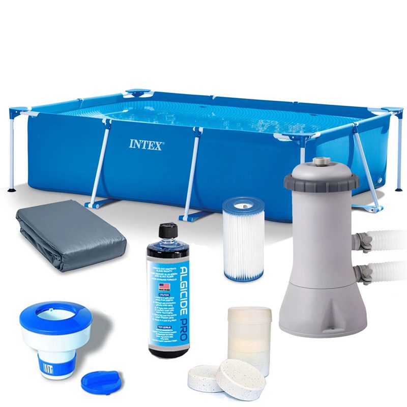 בריכת INTEX/אינטקס במידות 300x200x75 ס"מ דגם 28272 חבילת הכל כלול GOLD
