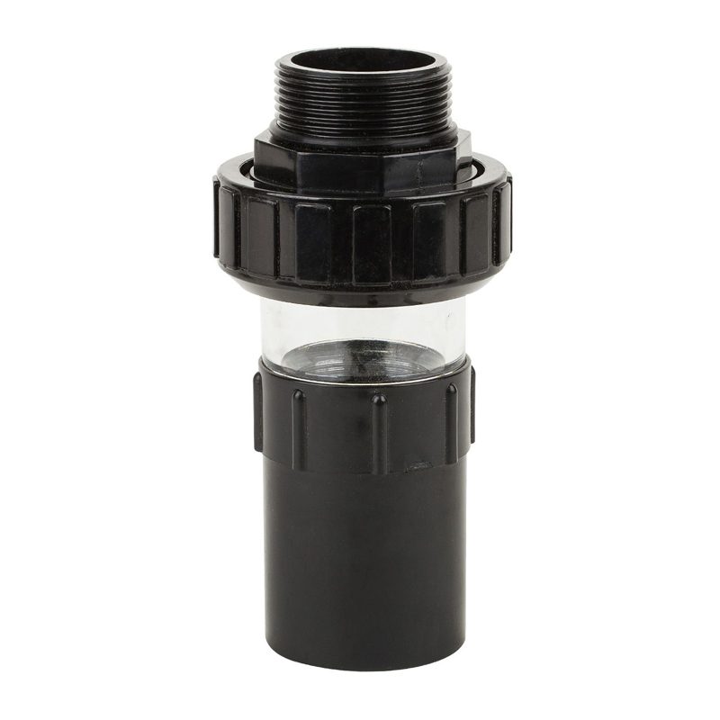 רקורד לשטיפה לאחור חצי שקוף EMAUX 1 1/2 ל 50 מ"מ