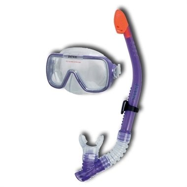 ערכת צלילה - משקפת ושנורקל בצבע אדום INTEX 55949