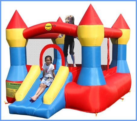 מתקן מתנפח טירה קפיצה+גלישה Happy Hop 9017N