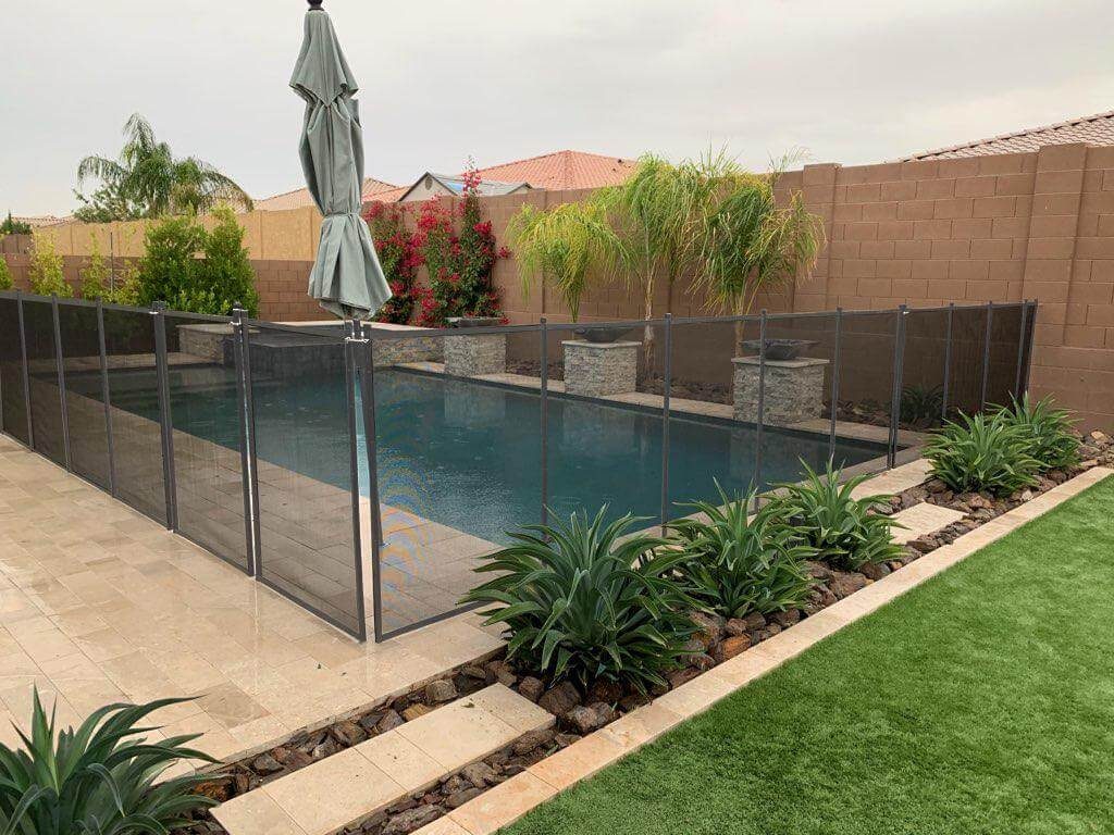 גדר בטיחות לבריכה 3 מ' אפור כהה EUROFENCE ספרד