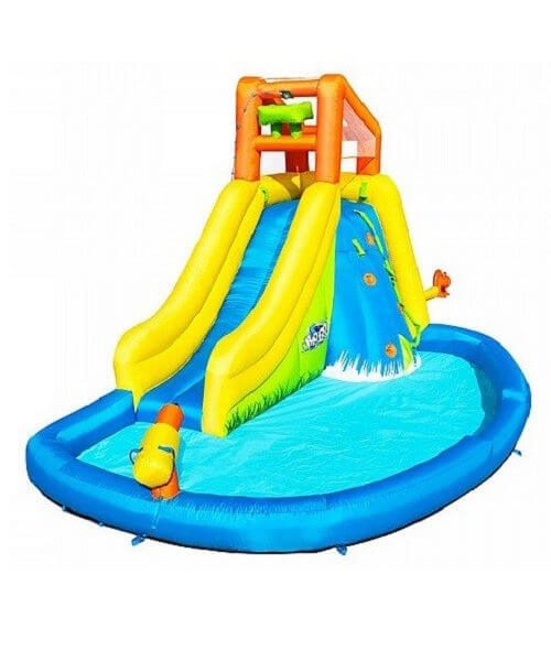 פארק מים מתנפח עם מתקן קפיצה 53345 Bestway - דגם MOUNT SPLASHMORE