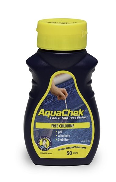 ערכת בדיקה AQUACHEK ארה"ב לבריכה (50 יח') אקווה צק