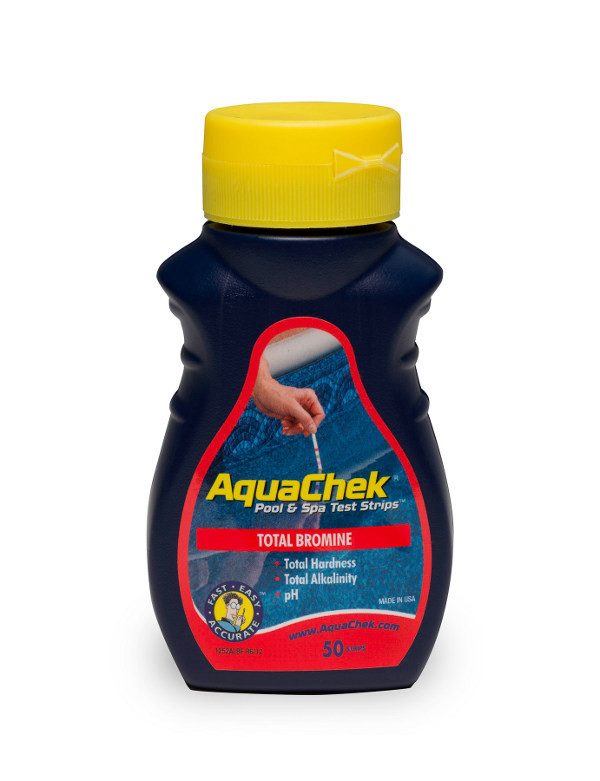 ערכת בדיקה AQUACHEK-RED ארה"ב לג'קוזי (50 יח') לו כלור