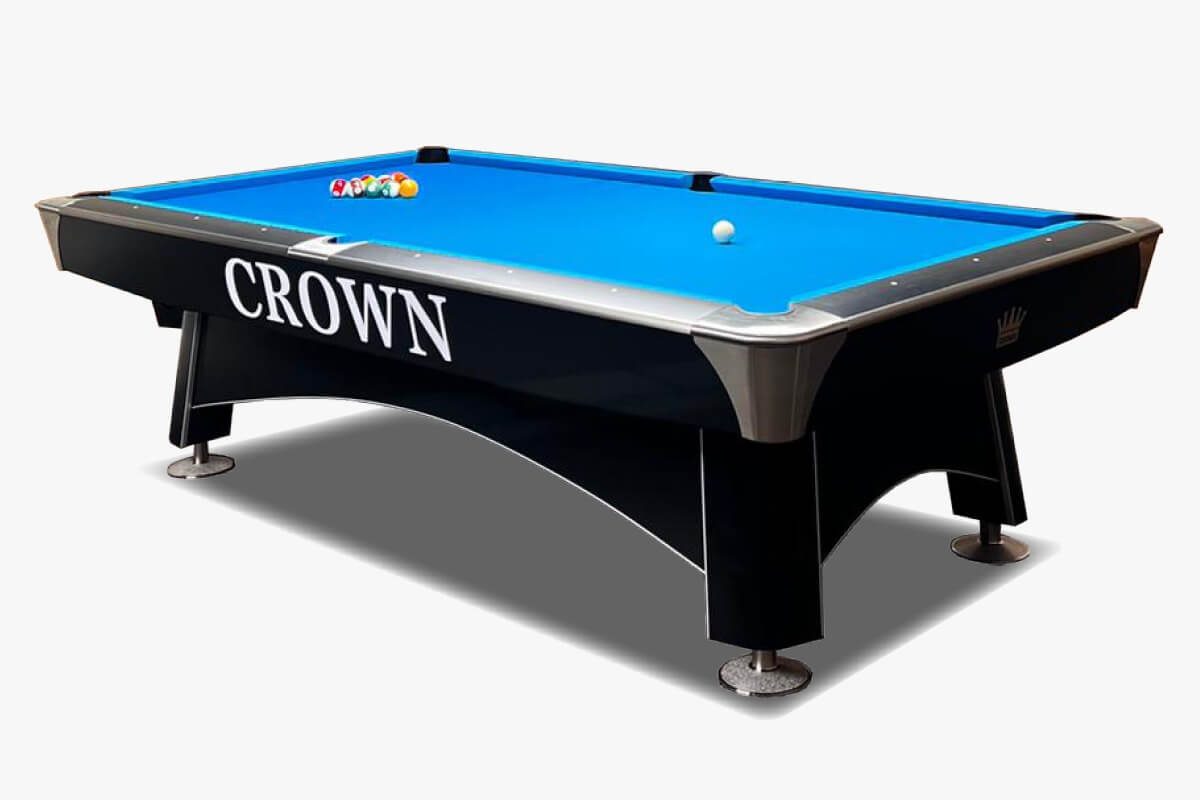 שולחן פול מקצועי 9 פיט CROWN צבע שחור