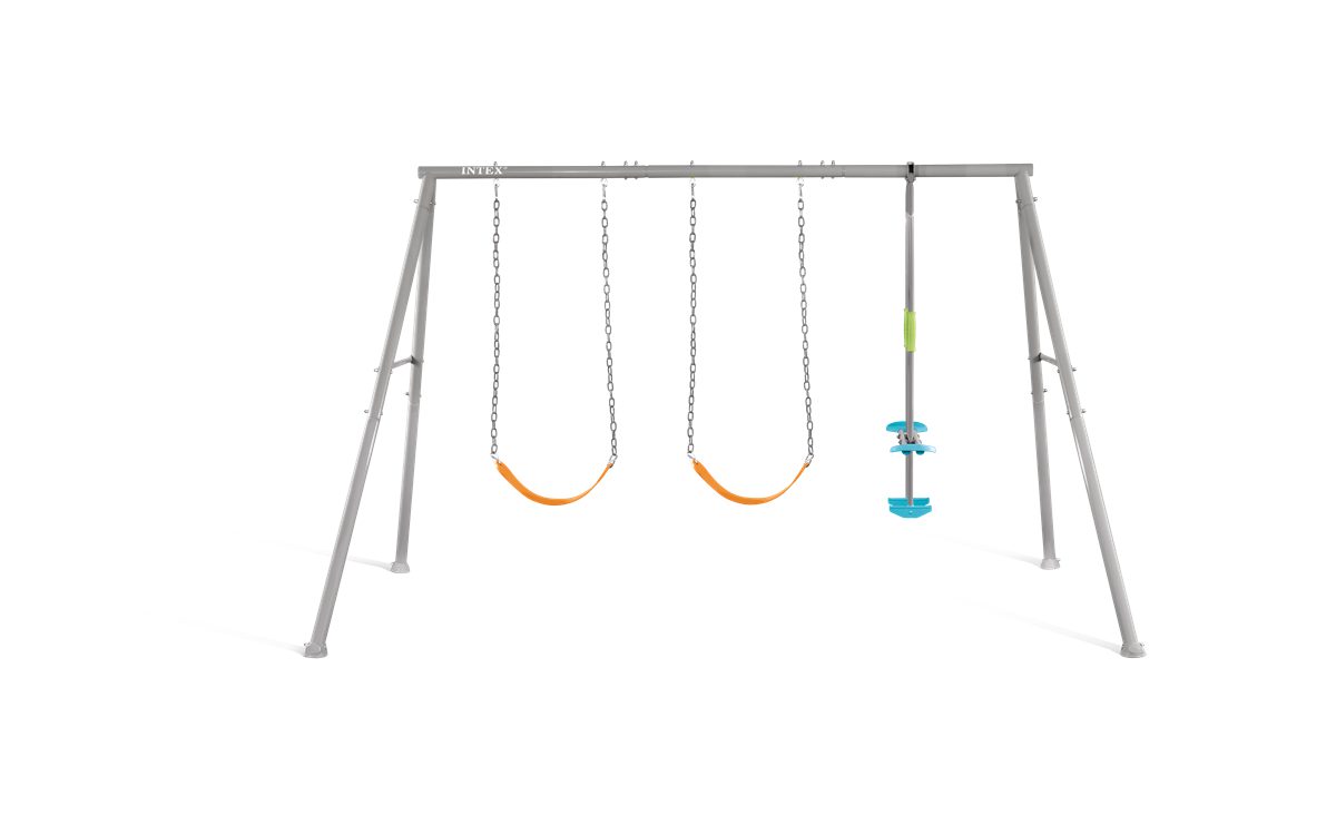 נדנדת חצר אפורה שלושה חלקים INTEX 44123