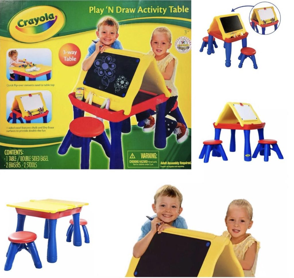 שולחן לוח מגנטי ולוח מחיקים Crayola