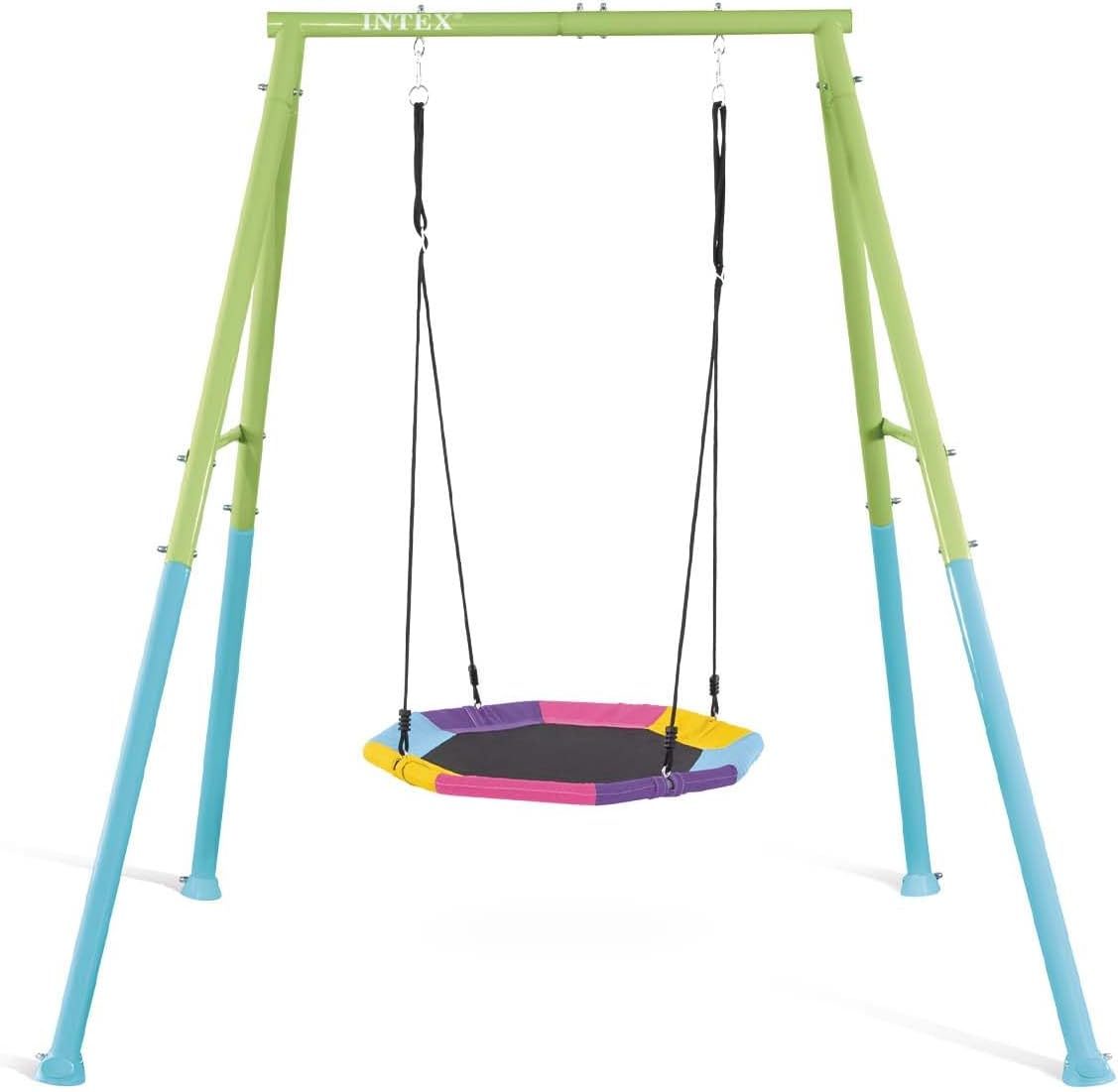 נדנדת חצר צבעונית - נדנדת קן לציפור INTEX 44111
