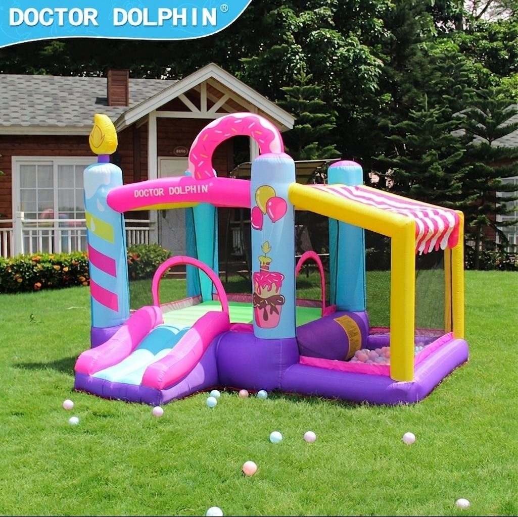 מתקן קפיצה מתנפח עם מגלשה דגם DD-72002 מבית Doctor Dolphin