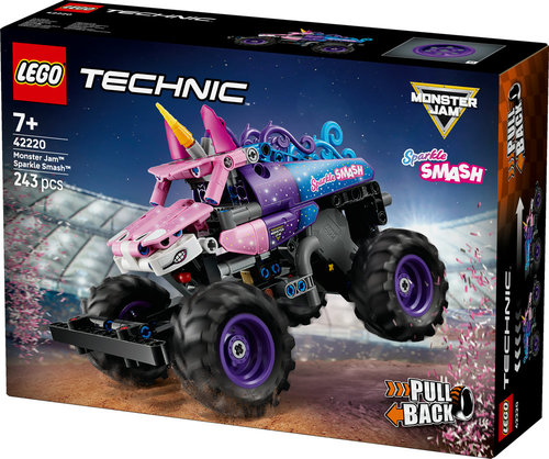 לגו טכני - MONSTER JAM SPARKLE SMASH משוך וסע 42220