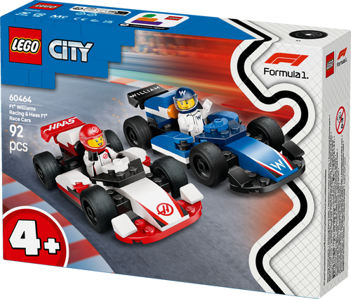 לגו סיטי - (60464) מכוניות מרוץ פורמולה 1 Williams Racing ו- Haas