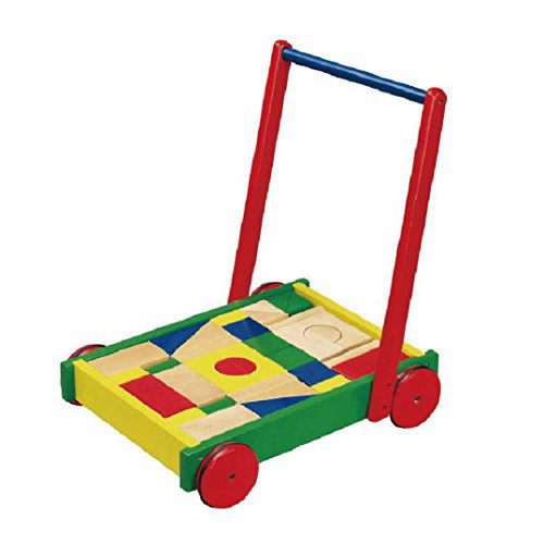 עגלת קוביות עץ 36 יח' (ויגה)